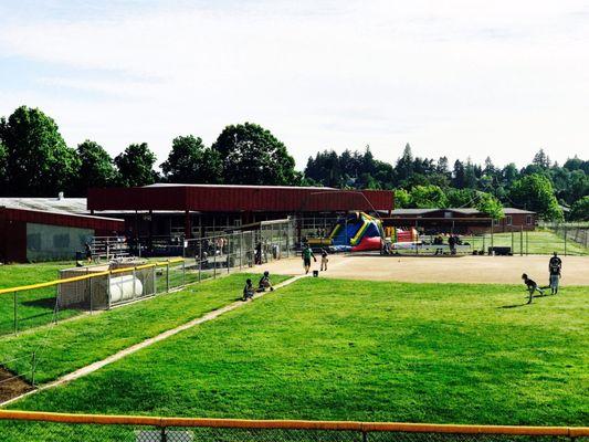 Wilson Softball field behind the school