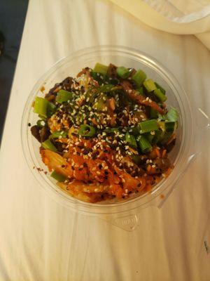 Octopus poke bowl