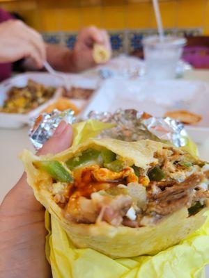 MACHACA BURRITO AS ORDERED...PERFECT.