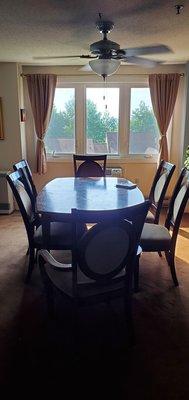 Dining room, big table for meals and game night