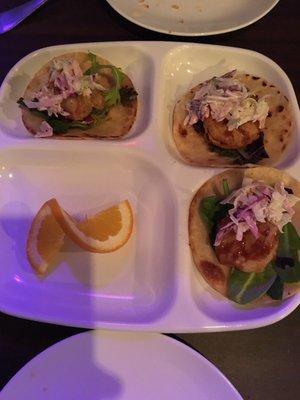 Shrimp tacos $12