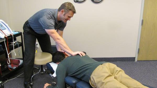 Dr. McNab provides chiropractic and dry needling