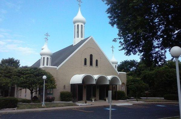 Painted church bell towers and trim Marblehead Ohio