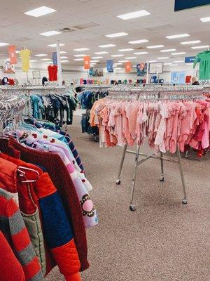 Very organised clothing sections, lots of great kids clothing options.