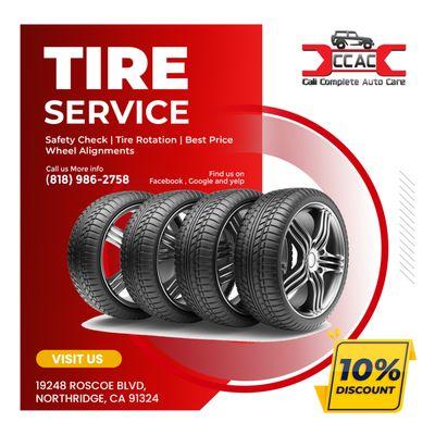 10% off Tire Services