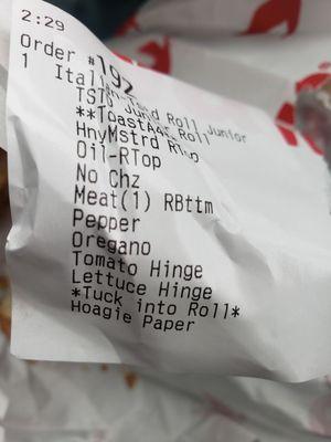 I did not get what I ordered. I dont even have the energy to go back and dispute. I definitely will not go here for the sandwiches.