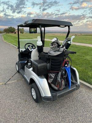 Golf cart with GPS