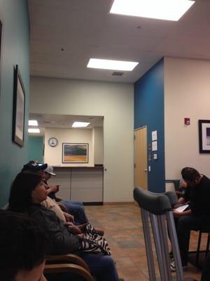 Been in the waiting room for over an hour!