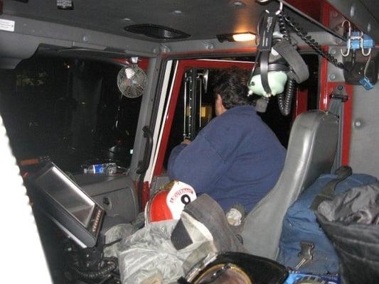 inside the fire engine