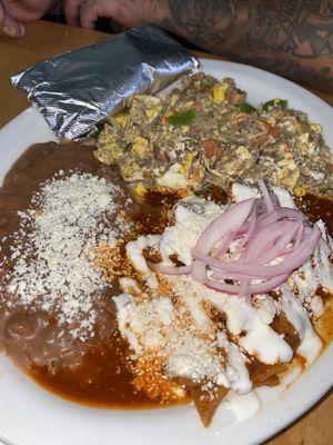 Machaca & egg plate.