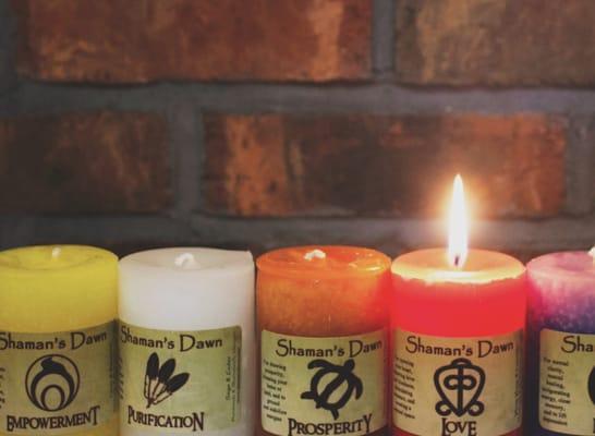 Shaman's Dawn Spiritual Candles. Blessed by the Shaman himself!