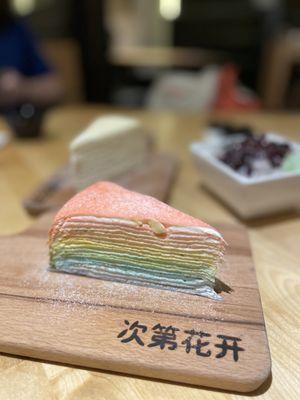 Rainbow Mille Crepe Cake