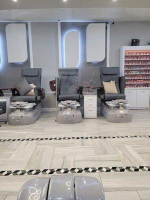 Revive Nail Bar pedicure stations