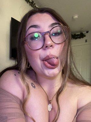 tongue piercing