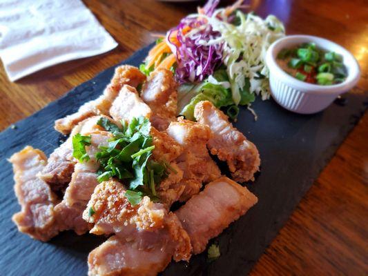 Fried pork belly appetizer (light and not greasy!)