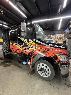 Tow truck print and install