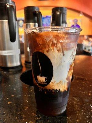 Iced coconut coffee