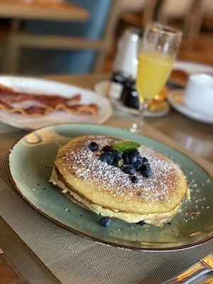 Gluten free blueberry pancake: thanks Kelly!