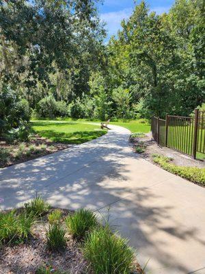 Rear trail entrance