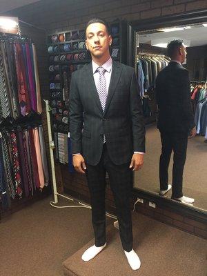 Suit get fitted