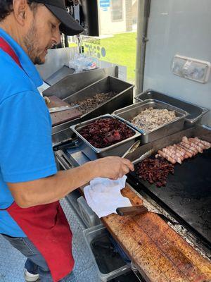 The adobada was pretty awesome! I got to try four meats this morning!