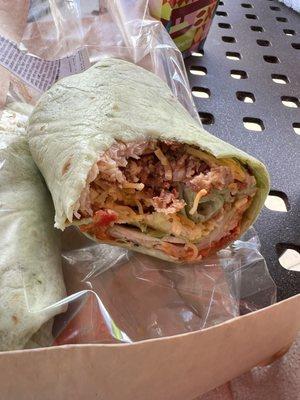 Turkey BLT wrap