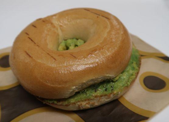 Avocado with Toasted Bagel https://www.instagram.com/the.wanderin.foodie/