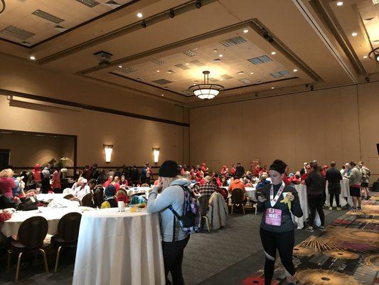 Nice post race winding down arena at the Reno Ballroom for Reno Run for Love.