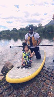 Paddle boarding