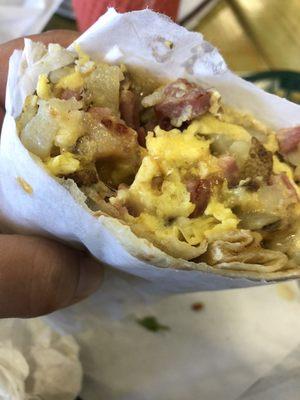 Meat Breakfast Burrito