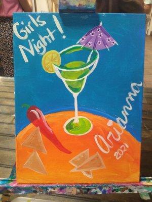 Margarita painting. Girl's Night!