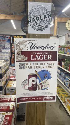 Harlan's Beverage, 
 The Phillies,
  & Yeungling :
 LAGER-UP!!!