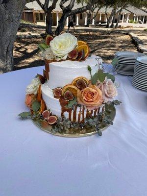 Boho wedding cake