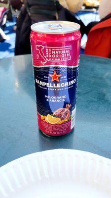 SanPellegrino Pomegranate Sparkling Water $2.76 (11/23/22). @CasaToscanaNYC @BryantParkNYC @BankOfAmerica #WinterVillage #NewYorkCity