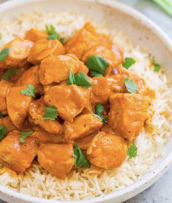 Butter chicken with Basmati rice