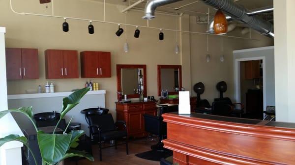 A quiet, modern salon awaits you!