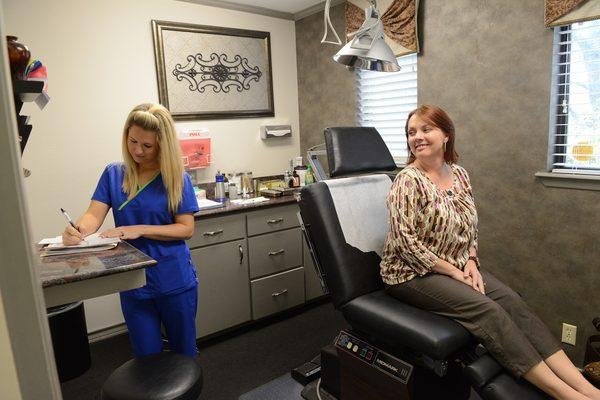 Patient Room at U.S. Dermatology Partners Sherman, formerly Texoma Dermatology