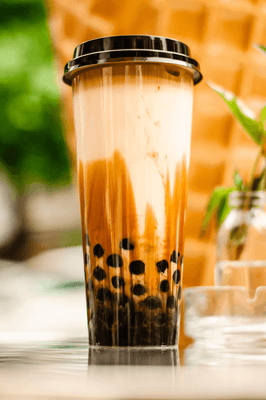 Black Milk Tea with brown sugar and fresh milk