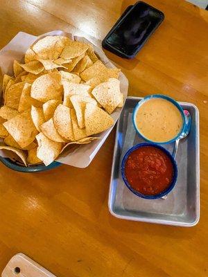 Beer Cheese and Salsa