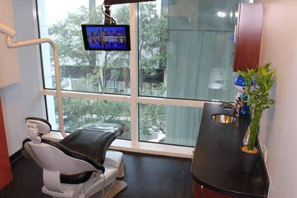 With floor-to-ceiling windows, you definitely won't feel like you are in a dental office.