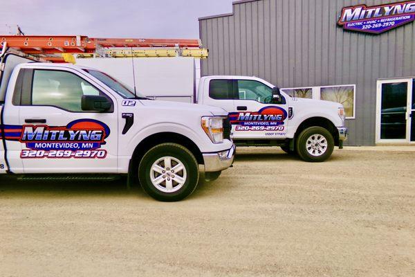 Mitlyng Electric, HVAC & Refrigeration - Trucks and Shop