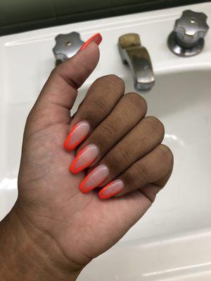 My nails after Jennifer did them