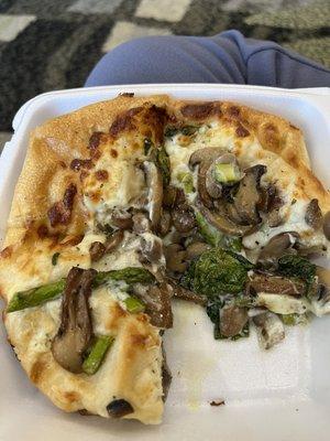 Mushroom pizza. Excellent