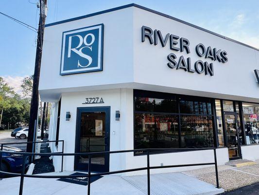 River Oaks Salon store front. 3727 Westheimer Rd. A