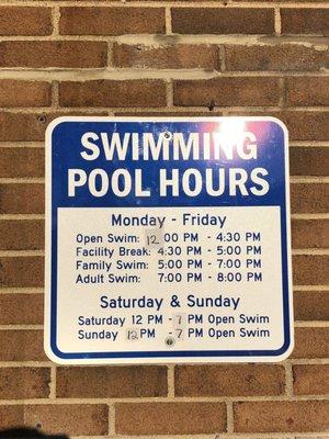 Pool Hours