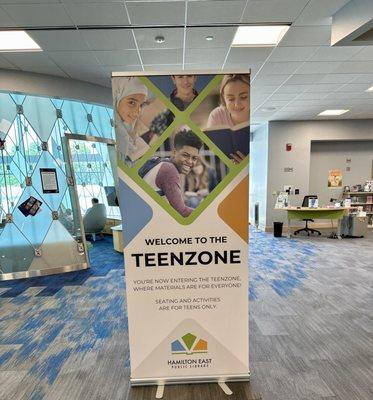 The TeenZone makes going to the library cool.