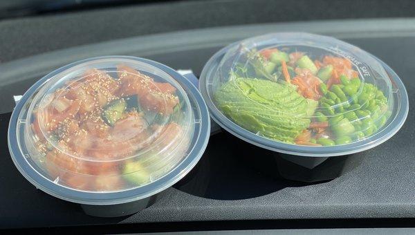 Salmon Bowl. Mother-daughter poke day