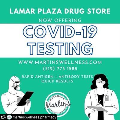 Now offering Rapid Covid Antigen and Antibody Testing with same day results. Must book appointment online for drive up testing.