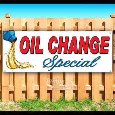 Synthetic oil change $68.96 up to 5qts.  Free inspection with tire rotation .