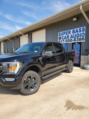 2021 ford f150 full system install Rockford fosgate,probox,stinger wires,audio control